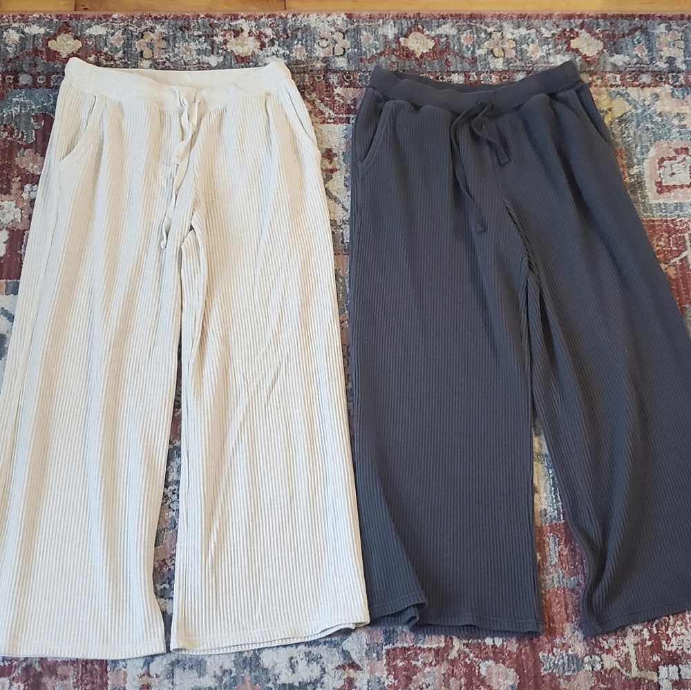 Price For 2 Pairs - Aerie Waffle Knit Pants - New To This Season - Size XL